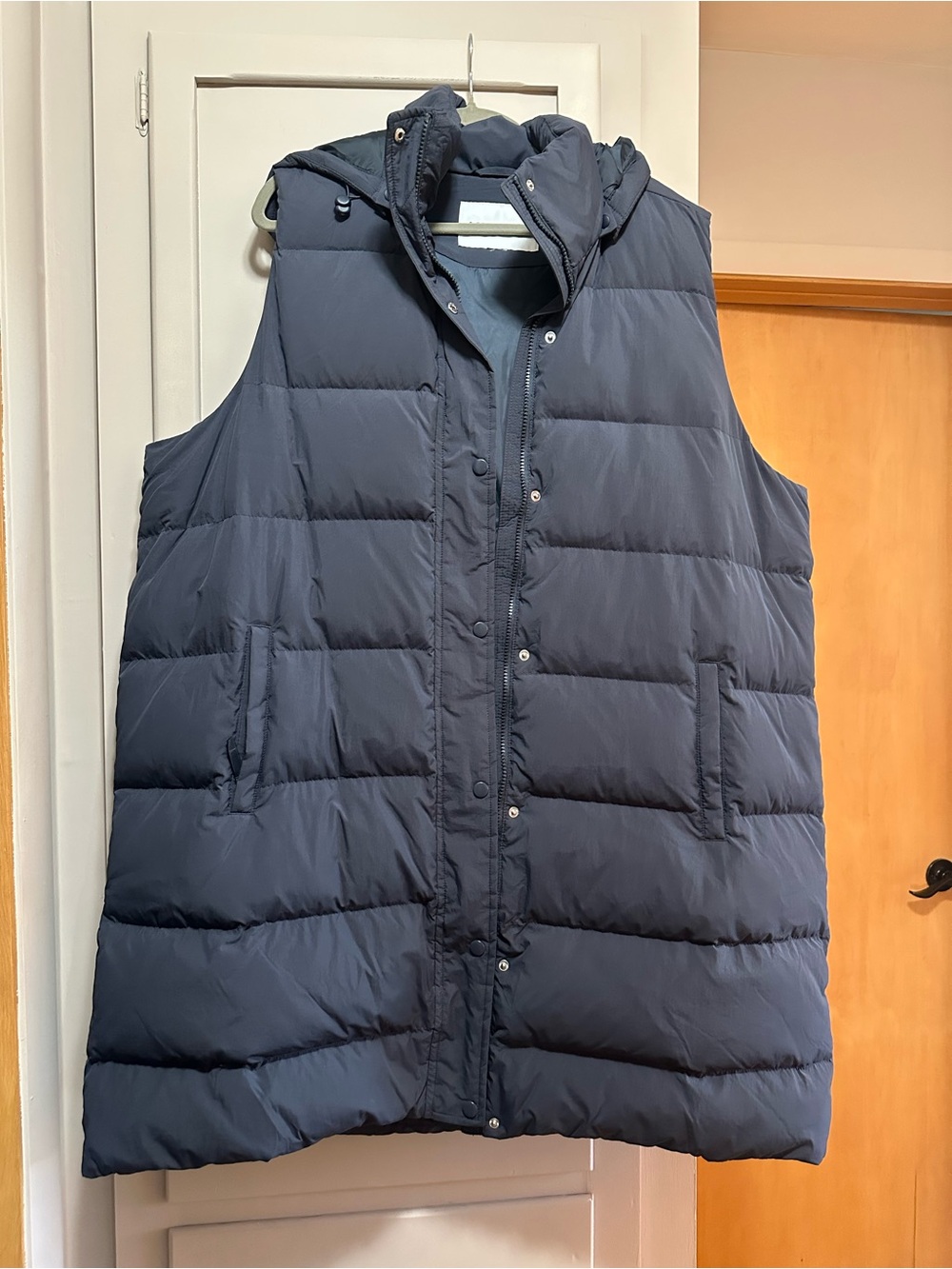 Lands' End Wome’s Hooded Quilted Puffer Vest - 2X Black